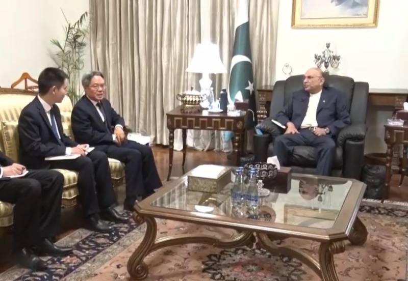  صدر مملکت آصف زرداری سےچینی سفیرکی ملاقات ، دوطرفہ تعلقات سمیت پاک بھارت کشیدگی پرتبادلہ خیال