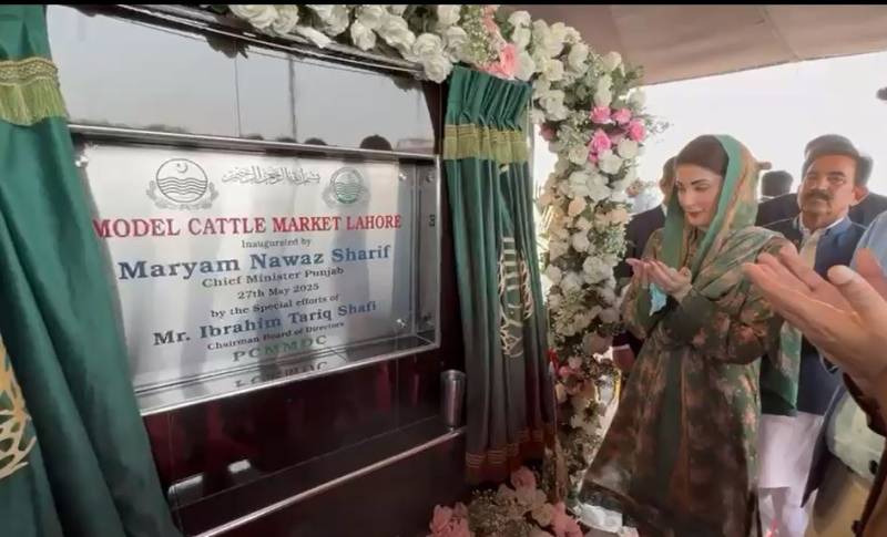 وزیراعلی پنجاب مریم نواز نےلاہور میں ملک کی سب سے بڑی ماڈل مویشی منڈی کا افتتاح کر دیا