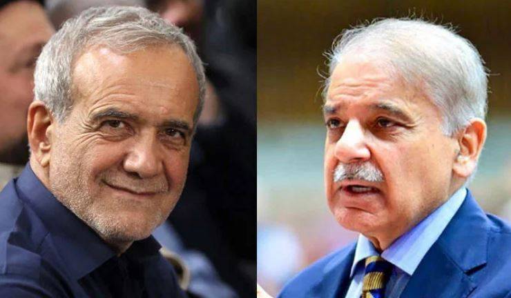 وزیراعظم شہباز شریف اور ایرانی صدر مسعود پیزشکیان کا ٹیلیفونک رابطہ، امریکی حملوں کی شدید مذمت