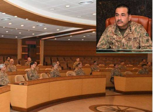 فیلڈ مارشل سید عاصم منیر کی زیر صدارت کور کمانڈرز کانفرنس، بھارتی پراکسیز کے خلاف جامع کارروائیوں پر زور