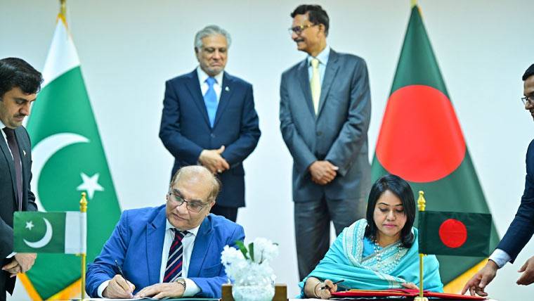 پاکستان اور بنگلادیش کے درمیان 6 معاہدوں اور مفاہمتی یادداشتوں پر دستخط