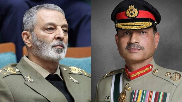 فیلڈ مارشل سید عاصم منیر اور ایرانی فوجی سربراہ کا ٹیلیفونک رابطہ، مشترکہ سرحدوں کو محفوظ بنانے پر اتفاق