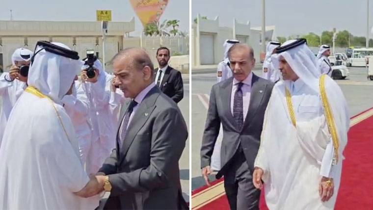 اظہار یکجہتی :وزیراعظم شہباز شریف ایک روزہ دورے پر قطر پہنچ گئے