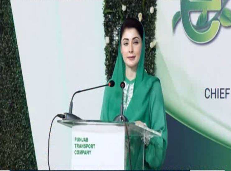 سرگودھا میں الیکٹرک بس منصوبے کا افتتاح، بزرگ شہریوں اور طلبہ کے لیے مفت سفری سہولت ، مریم نواز