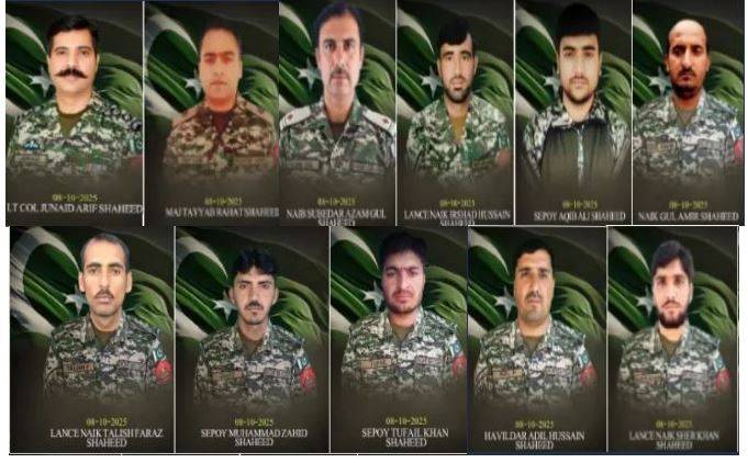  سیکیورٹی فورسز کا ضلع اورکزئی میں انٹیلی جنس بیسڈ آپریشن ، 19 بھارتی حمایت یافتہ دہشت گرد ہلاک ، لیفٹیننٹ کرنل سمیت 9 جوان شہید