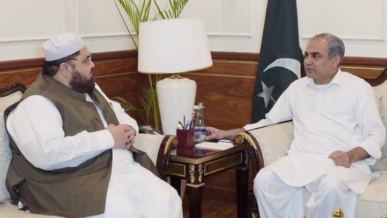 وفاقی وزیر داخلہ محسن نقوی سے جمعیت علمائے پاکستان کے سیکرٹری جنرل علامہ شاہ اویس نورانی کی ملاقات