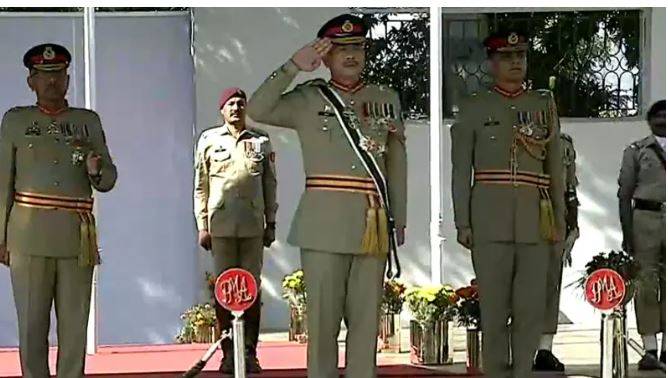 پی ایم اے کاکول میں پاسنگ آؤٹ پریڈ، فیلڈ مارشل عاصم منیر مہمانِ خصوصی