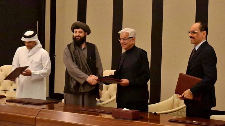 دوحہ مذاکرات مکمل ، پاکستان اور افغانستان کے درمیان جنگ بندی معاہدہ طے پا گیا،وزیردفاع 