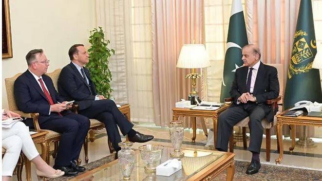 وزیراعظم شہباز شریف سے پولینڈ کے نائب وزیراعظم کی ملاقات، تعاون کو وسعت دینے پر اتفاق