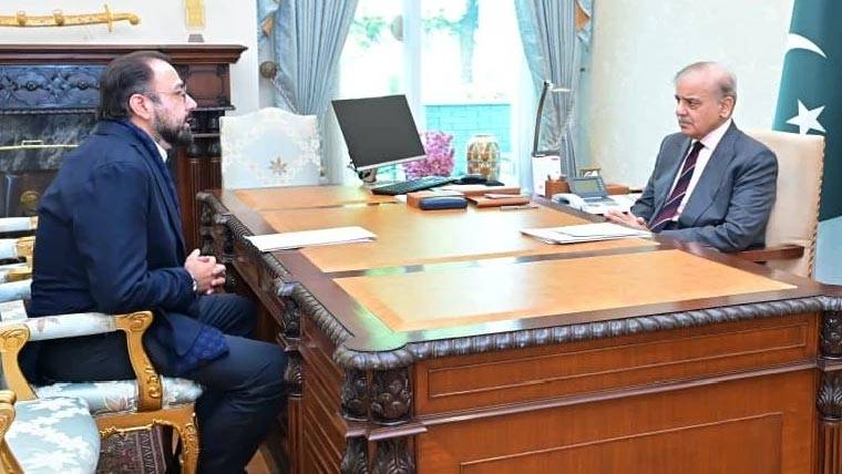 وزیراعظم شہباز شریف سے وفاقی وزیر چودھری سالک حسین اور رکن قومی اسمبلی شمشیر علی مزاری کی ملاقاتیں