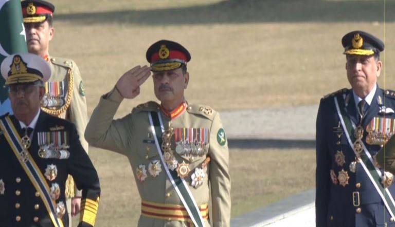 چیف آف ڈیفنس فورسز فیلڈ مارشل سید عاصم منیر کے اعزاز میں گارڈ آف آنر کی پروقار تقریب