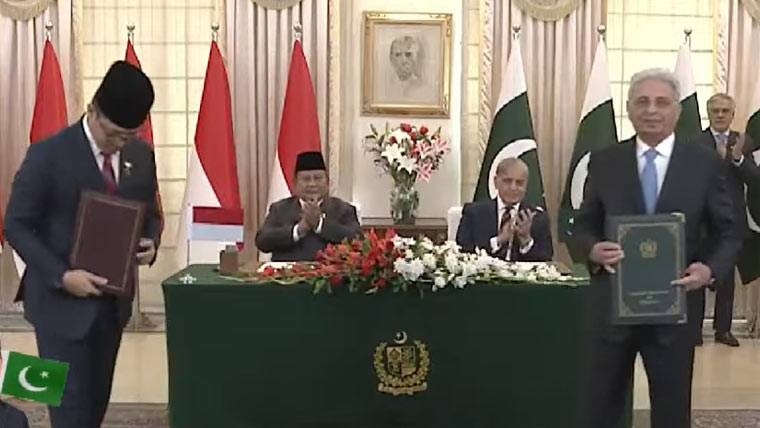پاکستان اور انڈونیشیا کے درمیان 7 معاہدوں اور مفاہمتی یادداشتوں پر دستخط