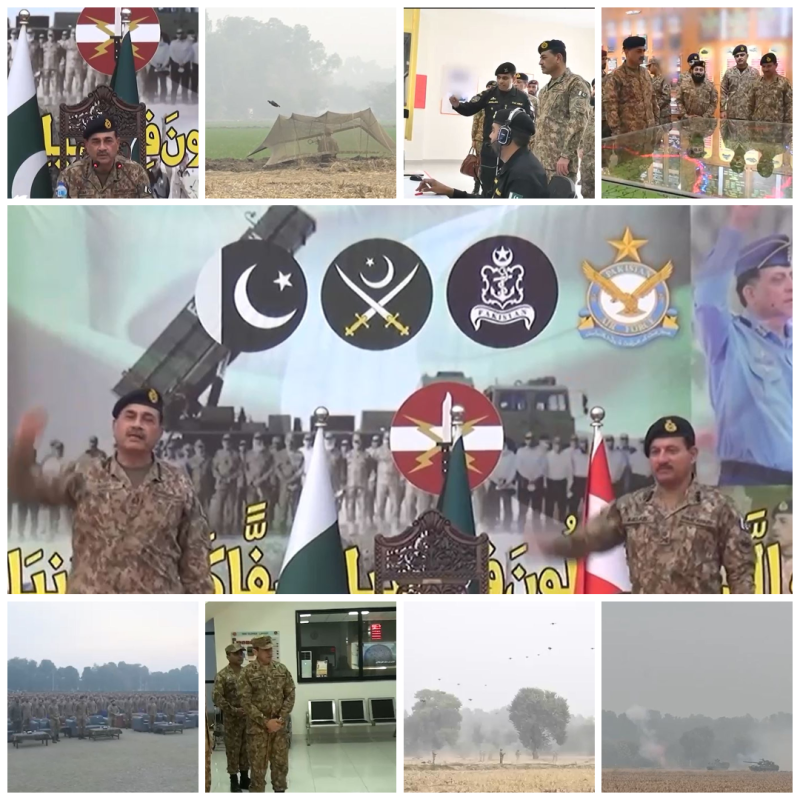 فیلڈ مارشل سید عاصم منیر کا گوجرانوالہ و سیالکوٹ گیریژنز کا دورہ، آپریشنل تیاریوں کا جائزہ