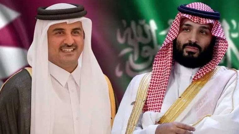 سعودی ولی عہد اور قطر کے امیر کے درمیان اہم ٹیلی فونک رابطہ