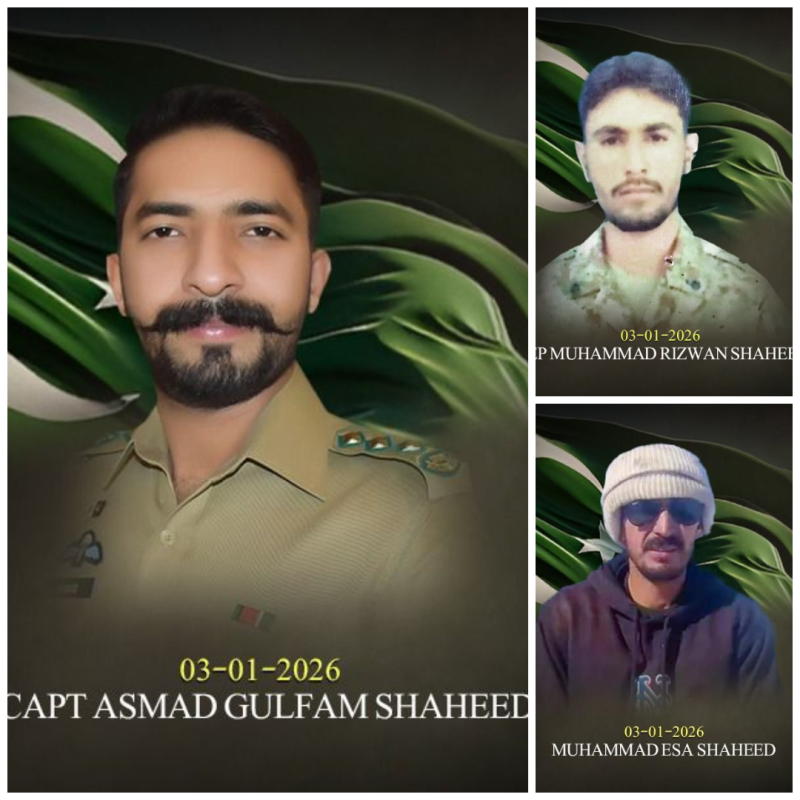 استور: برزل ٹاپ پر برفانی تودے گرنے سے کیپٹن اور دو اہلکار شہید