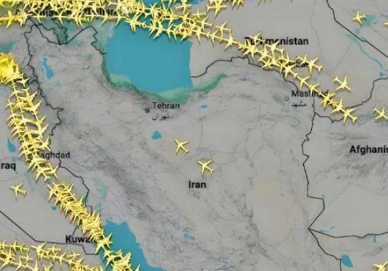 ایران نے سکیورٹی وجوہات کے باعث فضائی حدود ہر قسم کی پروازوں کے لیے بند کر دی