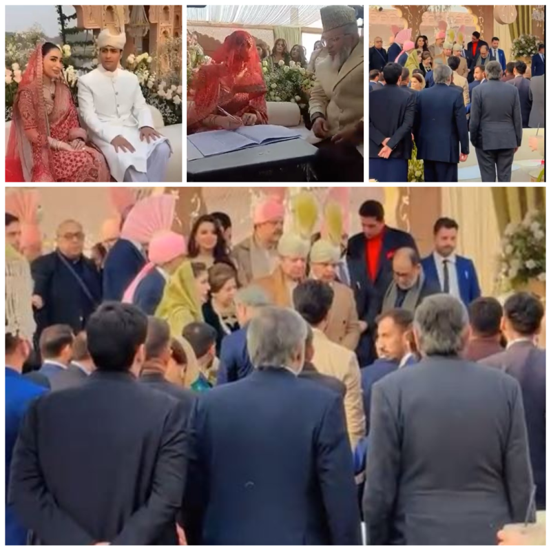 مریم نواز کے صاحبزادے جنید صفدر  نکاح کے بندھن میں بندھ گئے