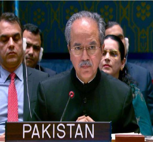 مسئلہ فلسطین خطے میں عدم استحکام کی جڑ ہے؛ پاکستان کا سلامتی کونسل میں دوٹوک مؤقف