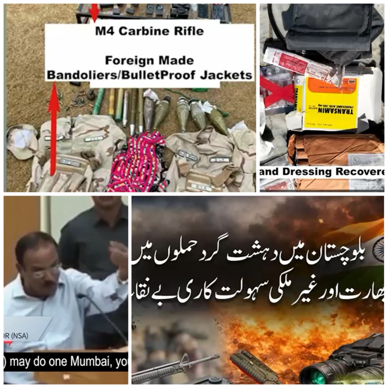 بلوچستان میں بھارتی اور غیر ملکی گٹھ جوڑ بے نقاب: دہشت گردوں سے لاکھوں ڈالرز کا جدید ترین اسلحہ برآمد