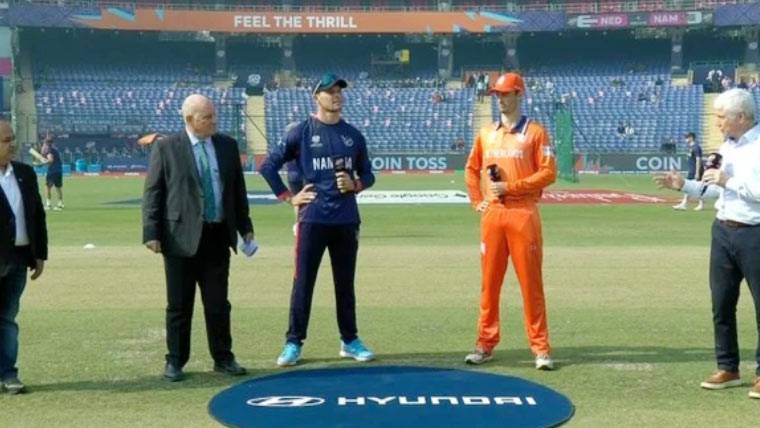 ٹی 20 ورلڈکپ: نیدرلینڈز کا نمیبیا کے خلاف ٹاس جیت کر پہلے فیلڈنگ کرنے کا فیصلہ