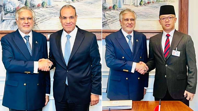 نائب وزیراعظم اسحاق ڈار کی انڈونیشی اور مصری وفود سے ملاقاتیں، غزہ کی صورتحال پر تبادلہ خیال