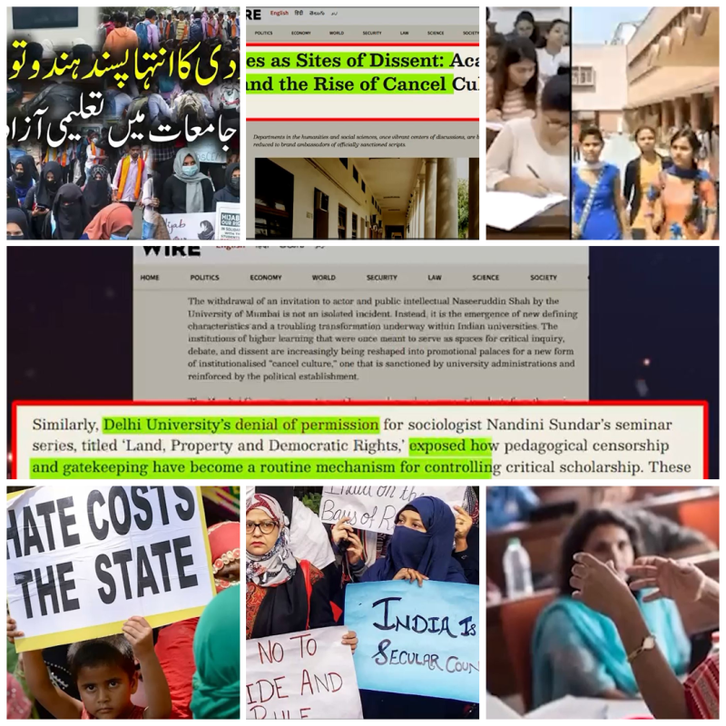 بھارتی جامعات مودی حکومت کے انتہا پسند ایجنڈے کی کٹھ پتلی بن گئیں، تعلیمی آزادی پر شب خون