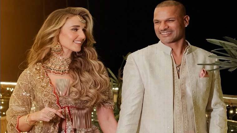  سابق بھارتی کرکٹر شیکھر دھون نے اپنی گرل فرینڈ صوفی شائن سے شادی کر لی