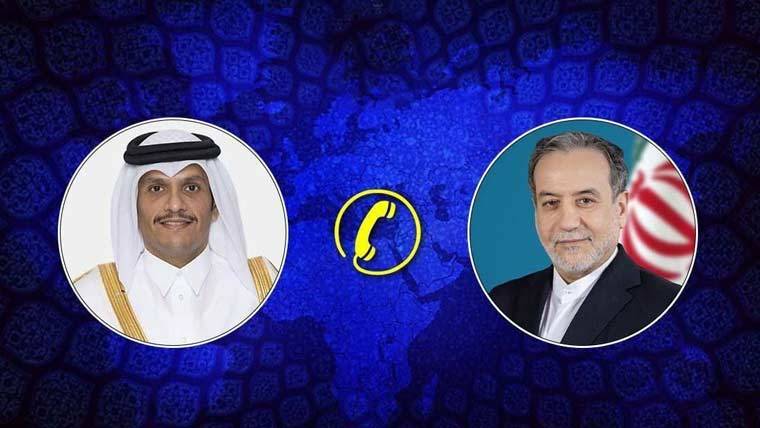 قطری وزیر اعظم کا ایرانی وزیر خارجہ سے ٹیلی فونک رابطہ، کشیدگی کم کرنے کی کوششیں