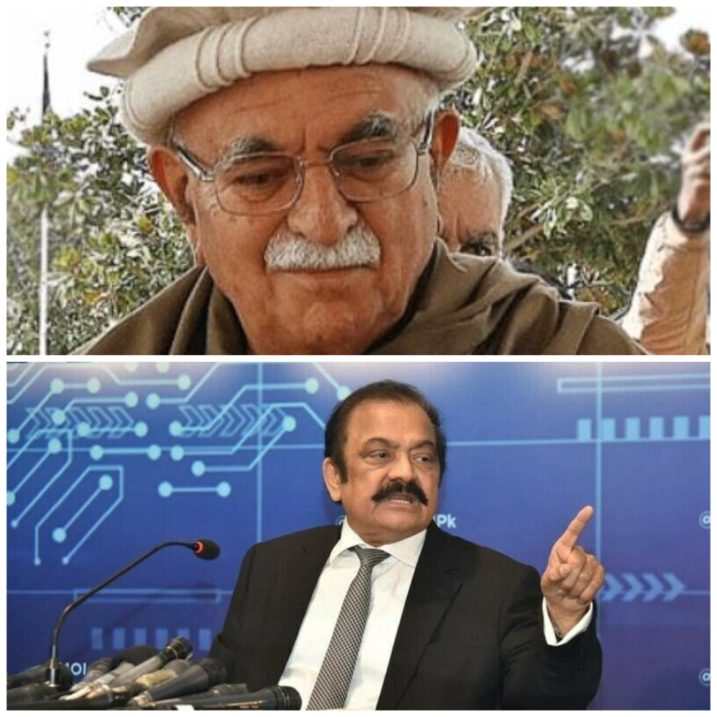 سیاسی ڈیڈ لاک کے خاتمے کی طرف پہلا قدم،  رانا ثناء اللہ اور محمود خان اچکزئی کے درمیان پارلیمنٹ ہاؤس میں اہم ملاقات