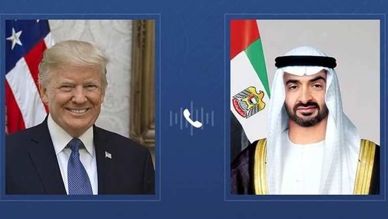 ٹرمپ کی یو اے ای صدر سے فون پر بات چیت، ہمسایہ ممالک پر حالیہ حملوں پر تبادلہ خیال 