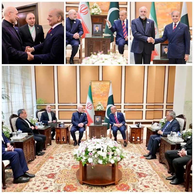 اسلام آباد میں پاک، ایران اعلیٰ سطح مذاکرات: وزیراعظم کی ایرانی سپیکر اور وزیرِ خارجہ سے ملاقات، پرتپاک استقبال