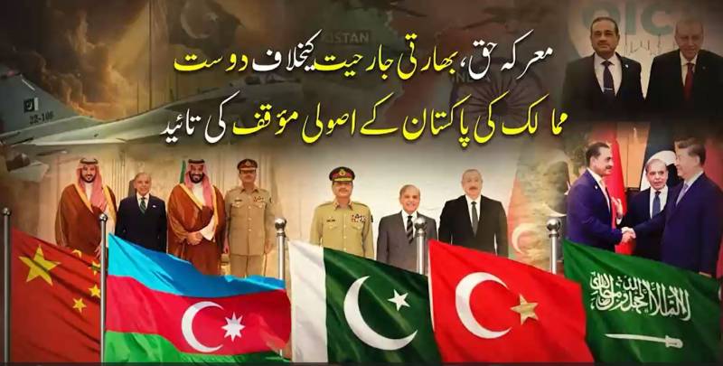 بھارتی جارحیت کے خلاف دوست ممالک کی پاکستان سے مکمل یکجہتی، سچائی پر مبنی مؤقف کی بھرپور حمایت