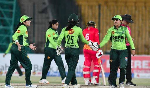 پاکستان ویمن ٹیم کی زمبابوے کو 168 رنز سے عبرتناک شکست