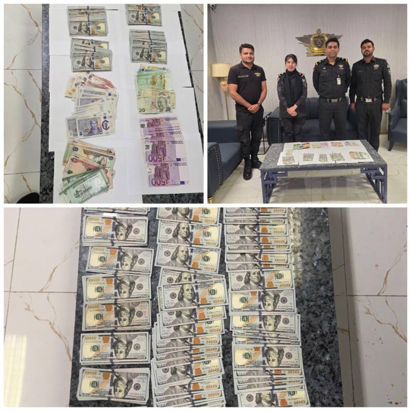 کراچی ایئرپورٹ پر کسٹمز کی بڑی کارروائی: لاکھوں ڈالر کی غیر ملکی کرنسی بیرونِ ملک سمگل کرنے کی کوشش ناکام