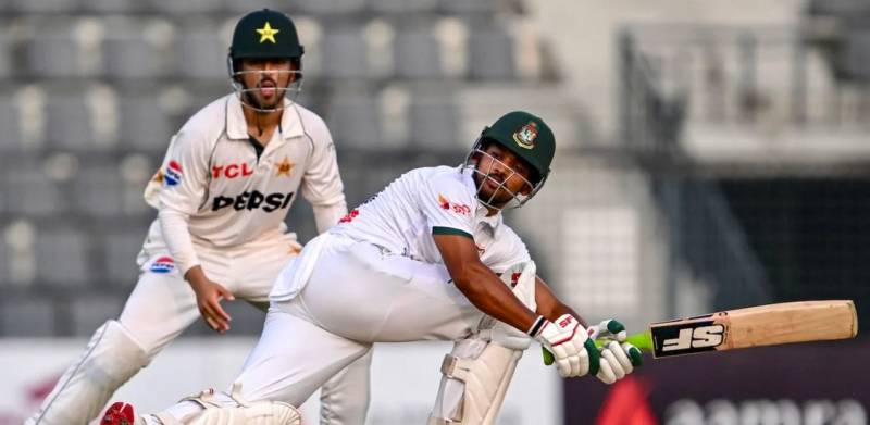 سلہٹ ٹیسٹ میں پاکستان مشکلات کا شکار، بنگلہ دیش کو دوسری اننگز میں 156 رنز کی اہم برتری حاصل، قومی ٹیم پہلی اننگز میں 232 پر ڈھیر
