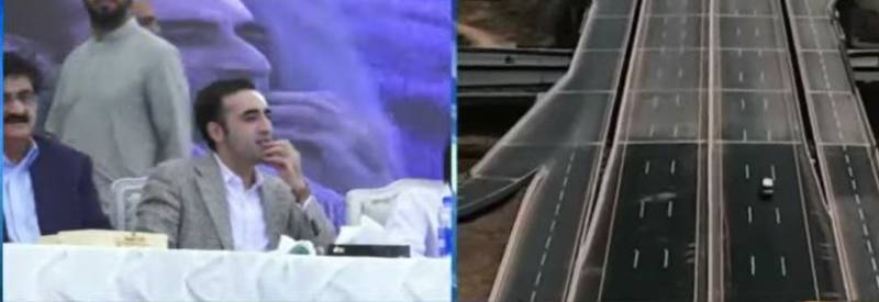 چیئرمین بلاول بھٹو زرداری نے شاہراہِ بھٹو کا افتتاح کر دیا؛ وزیراعلیٰ سندھ سید مراد علی شاہ افتتاحی سفر کے دوران گاڑی خود ڈرائیو کرتے رہے
