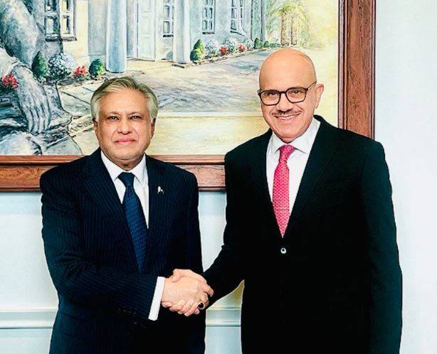 نیویارک: نائب وزیرِ اعظم اسحاق ڈار کی بحرینی ہم منصب سے ملاقات، معاشی و سفارتی تعاون بڑھانے پر اتفاق