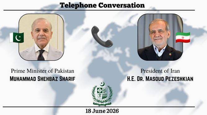 ایرانی صدر مسعود پزشکیان کا وزیراعظم شہباز شریف سے رابطہ، پاکستان کے کردار کی تعریف