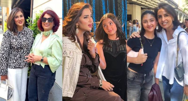 برطانیہ میں فضا علی اور فرال فواد کی نیتو کپور سے ملاقات، ذہنی صحت سے متعلق کام کو سراہا گیا