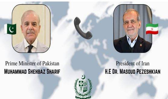 وزیراعظم شہباز شریف کا ایرانی صدر سے رابطہ، خطے کی صورتحال پر تبادلہ خیال