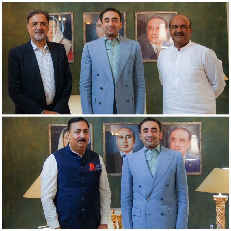 بلاول بھٹو زرداری سے پارٹی رہنماؤں کی ملاقاتیں، آزاد کشمیر انتخابات اور سیاسی صورتحال پر تبادلۂ خیال
