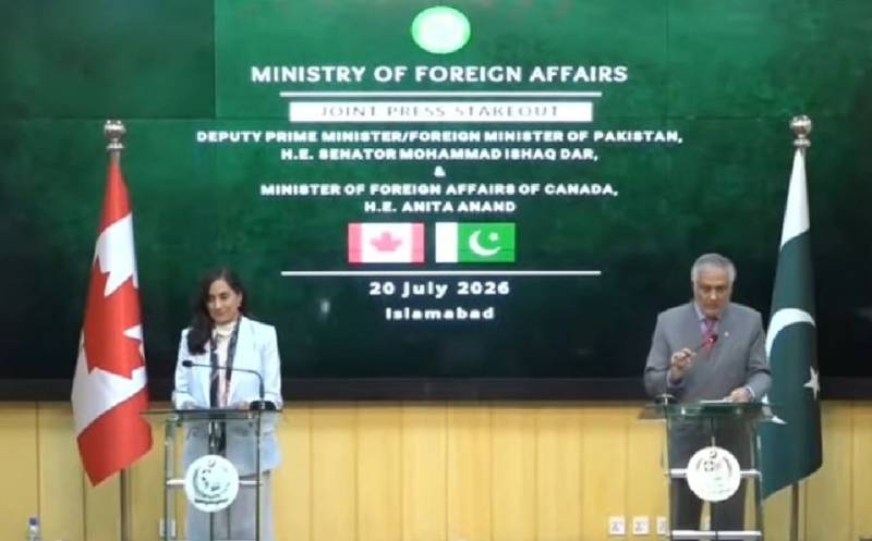 پاکستان کے ساتھ تعلقات کو مزید فروغ دیں گے، کینیڈین وزیر خارجہ کا مشترکہ بریفنگ میں اظہارِ عزم