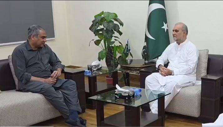 وفاقی وزیر داخلہ محسن نقوی کی منصورہ آمد، امیر جماعت اسلامی حافظ نعیم الرحمان سے ملاقات