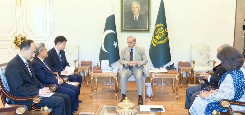 وزیراعظم شہباز شریف سے چینی سفیر کی ملاقات، دوطرفہ تعلقات مزید مستحکم کرنے کے عزم کا اعادہ