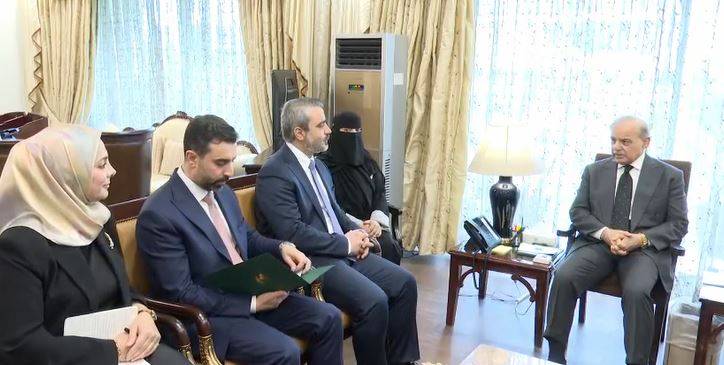 وزیر اعظم شہباز شریف کی شامی وزیر خارجہ سے ملاقات، تعلقات مزید مضبوط بنانے پر اتفاق