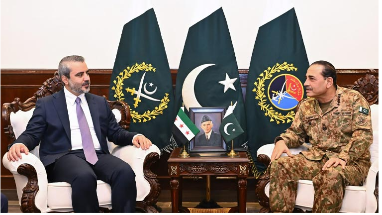 فیلڈ مارشل عاصم منیر سے شامی وزیر خارجہ کی ملاقات، دفاعی تعاون بڑھانے پر اتفاق