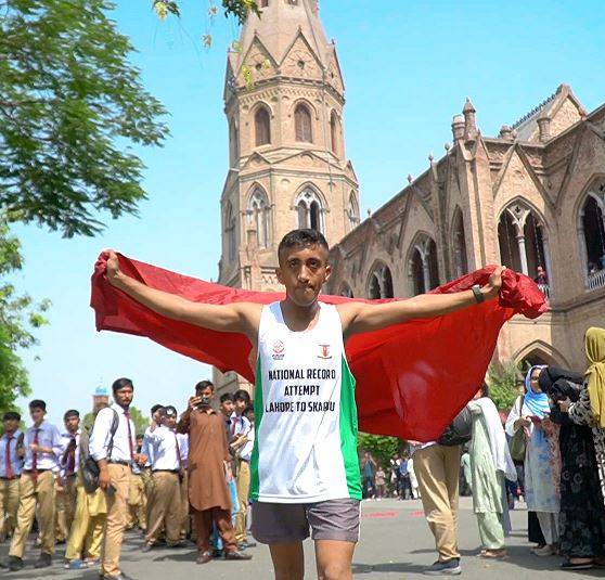 لاہور سے سکردو تک 1100 کلومیٹر دوڑ، جی سی یو طالب علم قومی ریکارڈ کے لیے پُرعزم
