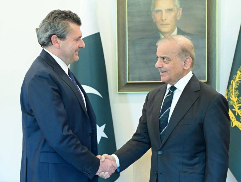 وزیراعظم شہباز شریف سے نئے اطالوی سفیر کی ملاقات