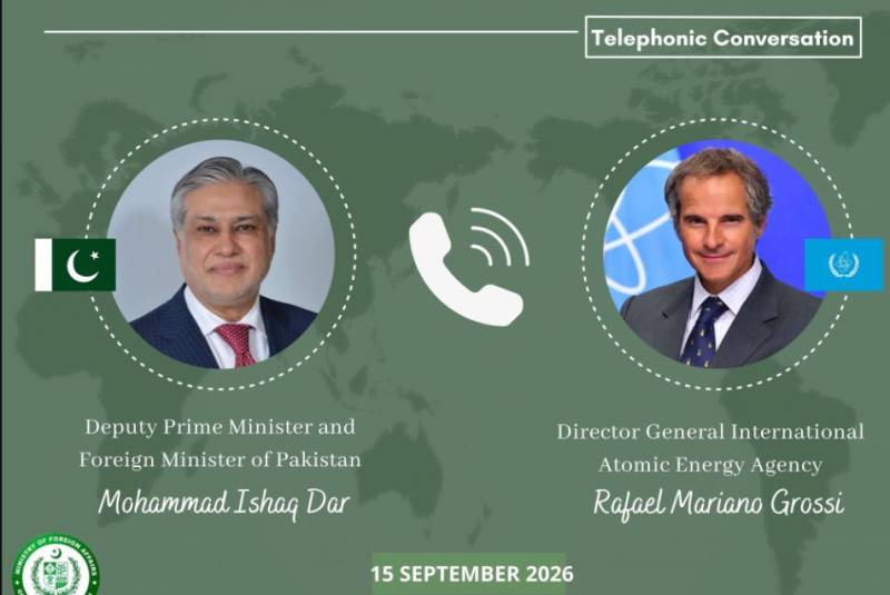 اسحاق ڈار اور رافیل گروسی کا ٹیلی فونک رابطہ، خطے کی صورتحال پر تبادلہ خیال