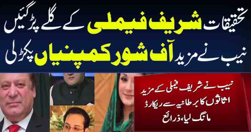 نیب نے شریف خاندان کی مزید آف شور کمپنیاں پکڑ لی